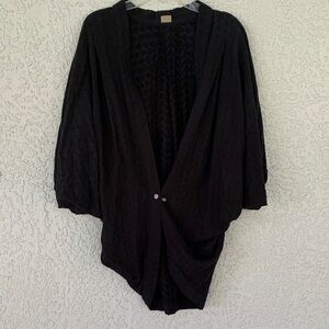IMSY Elegant Black Women's top/cover up shrug with kimono sleeves